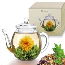 CreanoTeekanne aus Glas mit