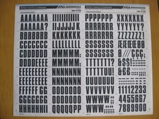 1 x Mecanorma Upp & Num