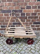 Seltener, alter Handwagen / Bollerwagen, ausziehbar aus Holz