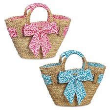 Korbtasche mit Schleife