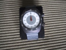 HEUER MILITARY Rallye-Beifahrer-Armband-Stoppuhr 1979 wenig gebr. (ref. 202.508)