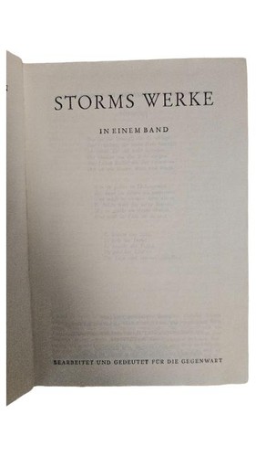 Theodor storm gesammelte werke - gesammelte,