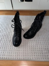 Schnürstiefeletten schwarz - -,