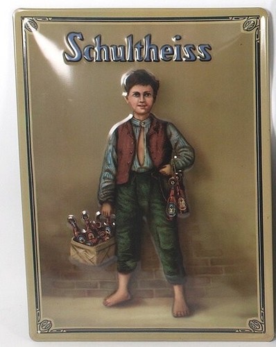 Werbeschild schultheiss - werbeschild,
