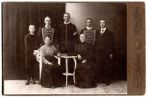 Kabinettkarte husaren uniform - kabinettkarte,