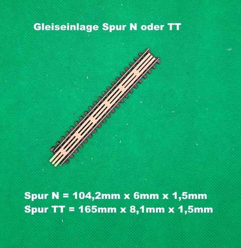 10x gleiseinlage gleis spur - 10x, n
