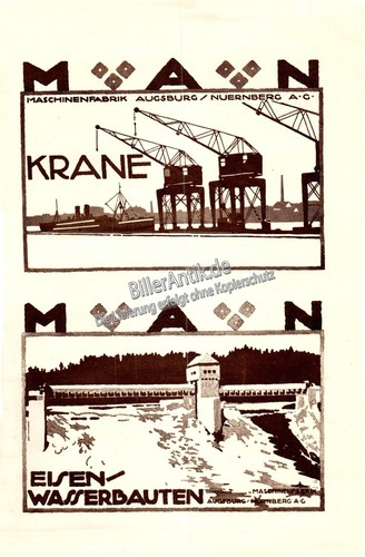 Man krane eisenwasserbauten - krane,