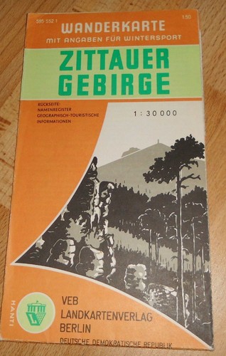 Ddr wanderkarte zittauer - ,