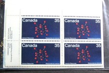 Canada inscription block stamp - block,