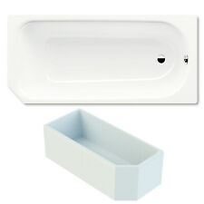 Kaldewei Saniform V1 Badewanne 160x70 cm 362-1 Stahl-Email weiss inkl. Träger