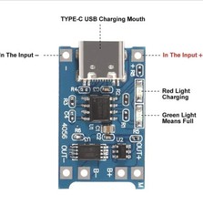 TP4056 USB-C 18650 Li-Ion