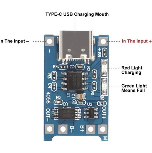 Tp4056 usb 18650 ion - tp4056,