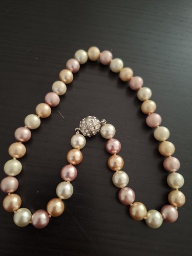 Perlenkette rosa modeschmuck - perlenkette,