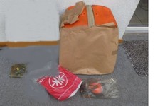 Kreidler MF Beinschild orange mit Halterung Ritzel Zubehör Mofa Moped