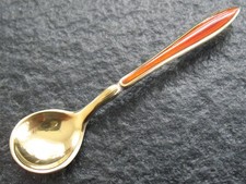 Anhänger Silber 925 David Andersen Norwegen Vintage Löffel Design mit Emaille