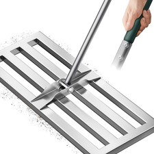 Rasen Rechen Edelstahl 50x25cm