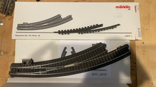 märklin 24771 Schlanke Bogenweiche links m. Böschungsteil, Weichantrieb, mfx Dec