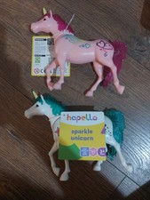 Einhorn Glitzer Figuren X2 mit