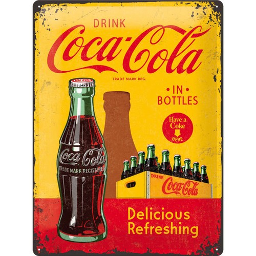 Schild coca cola werbeschild - ,