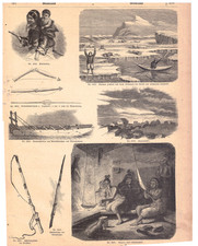 Grönland Holzstiche von 1875