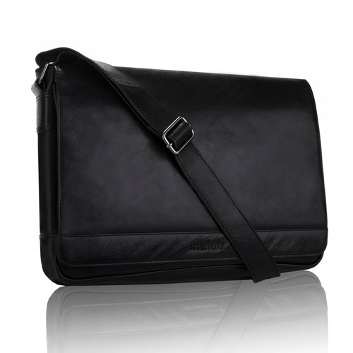 Schwarze vintage herrentasche - schwarze, vintage-herrentasche
