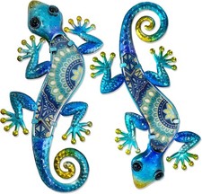 Wandbild metall gecko - gecko, 2