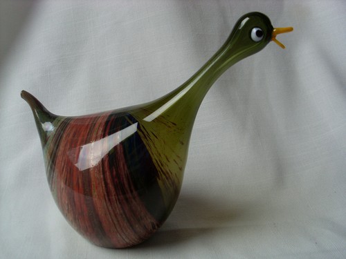 Glasfigur ente lauscha - glasfigur,