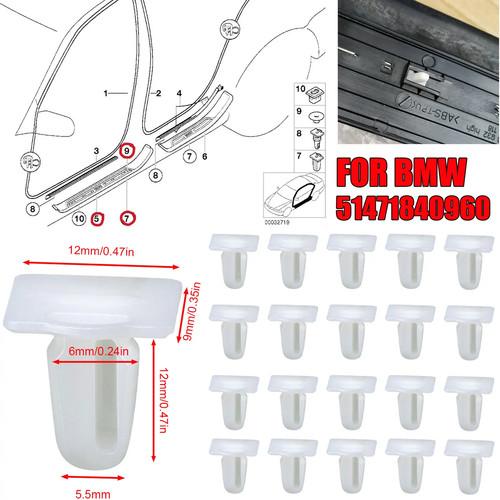 40x clips einstiegsleisten - 40x,