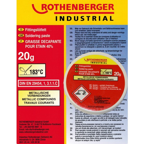Rothenberger lötfett 20g - rothenberger,
