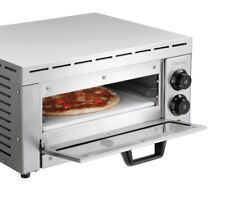 Pizzaofen elektro Edelstahl klein Pizza Ofen Flammkuchen Baguette ST340 A201113