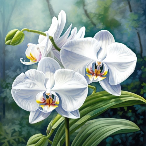 Wandbild orchideen blumen deko - wandbild,
