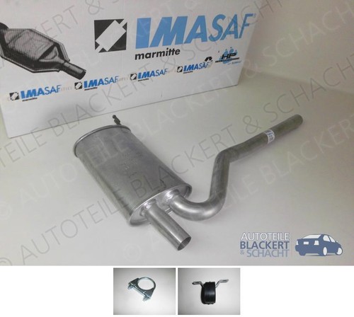 Imasaf auspuff mitteltopf - auspuff, +
