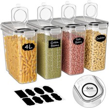 4L Vorratsdosen Luftdicht 4er