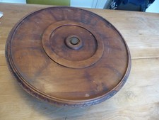 Servierplatte holz rund - holz,