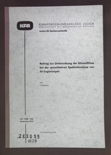 Beitrag zur Untersuchung der