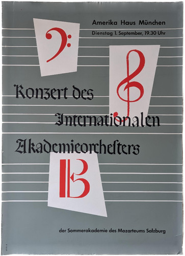 Poster plakat mozarteum - poster,