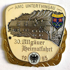 Plakette 30. Allgäuer Heimatfahrt 1995 AMC Unterthingau ADAC Andenken Sammler