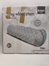 KNORRTOYS.COM 55143 Spieltunnel Grau Weiß Stars