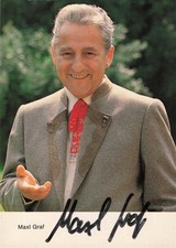 Maxl Graf Autogrammkarte Autogramm original signiert Motiv Selten Rarität RAR