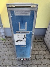 KLM Flugzeugtrolley, ATLAS, Half Size Waste Trolley gebraucht, Deckel Fehlt