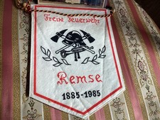 Remse Wimpel und Bild Freiwillige Feuerwehr Remse Sachsen 