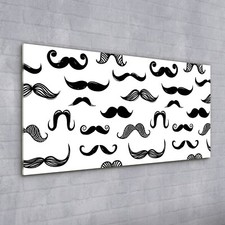 Acrylglasbild Wandbild Plexiglas 100x50 Kunst Bild Schnurrbart Kinder zimmer