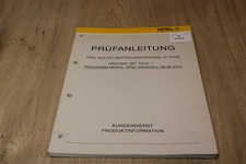 Opel 89-90 ECU Prüfanleitung