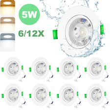 6/12stk 230V LED Einbauleuchte