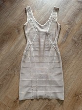 HERVE LEGER KLEID Gr. 36  in BEIGE KLEIDER ?