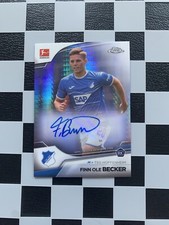 2022-23 Topps Chrome Bundesliga Auto Finn Ole Becker Prism /165 TSG Hoffenheim b