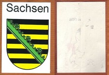 Aufkleber Label Sticker Sachsen Sachsen Wappen Landeswappen