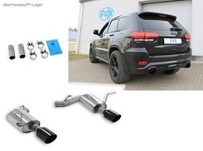 FOX Edelstahl Duplex Sportauspuff Jeep Grand Cherokee WK2 SRT8 129x106 schwarz