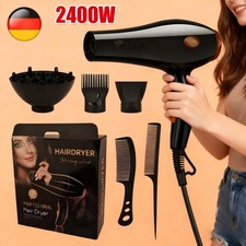 Föhn Haartrockner mit 3 Diffusor Haarfön Profi Ionen 2400W Hair Dryer Trockner