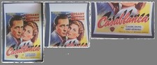 Filmplakat Casablanca Bogart Bergmann printed in belgium Vintage